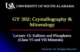 UNIVERSITY OF SOUTH ALABAMA · 2016-10-17 · Mississippi Valley -type ore deposits •Named after the type mines in Missouri, Tennessee and other sites in the Mississippi Valley