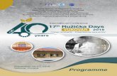 International Conference 17th Ružička Days · 2018-09-05 · Prezentacija Grada Vukovara. 15.30–16.00 Posterska priopćenja i pauza za kavu (Predvorje Hrvatskog doma Vukovar)