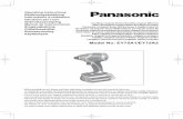 Panasonic - Operating Instructions …...Bruksanvisning Käyttöohjeet Before operating this unit, please read these instructions completely and save this manual for future use. Vor