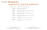 SAFETY DATA SHEET · 2019-04-23 · Reference: SDS_NIAN-P0A.pdf Safety data sheet p-Nitroaniline AGR Fiche de données de sécurité p-Nitroaniline AGR Ficha de datos de seguridad