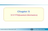 현대물리학 5장 양자역학 - hjeon.namoweb.nethjeon.namoweb.net/lecture/5.pdf · 의 파동함수로부터 얻음 공간과 시간에 대해 임의로 변하는 힘 [U=U(x,