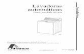 Installation for Automatic Washers, Home Laundrydocs.alliancelaundry.com/tech_pdf/Production/39239sp.pdf · 2009-03-11 · Instalación Lavadoras automáticas Hacer la colada en casa
