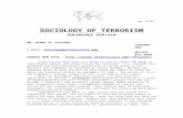 THE SOCIOLOGY OF TERRORISM - FEMA · Web viewSociology of Terrorism the Pacific Rim, the Americas Sociological Theories: Conflict Theory, etc. IRA Frequency of Terrorism Events PLO