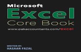 Excel Core Book - PakAccountants.com · Excel Tip # 5 – Dynamic pictures with Excel Camera Tool However, if dynamic picture is intended i.e. a picture that updates if underlying