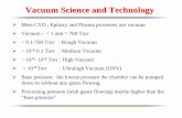 Vacuum Science and Technology - sites.chemengr.ucsb.educeweb/courses/che... · Vacuum Science and Technology! Most CVD , Epitaxy and Plasma processes use vacuum! Vacuum : < 1 atm