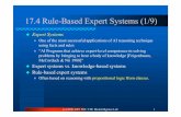 17.4 Rule-Based Expert Systems (1/9)ocw.snu.ac.kr/sites/default/files/NOTE/2991.pdf · 2018-01-30 · 17.4 Rule-Based Expert Systems (3/9) lKnowledge acquisition subsystem ¨Checks