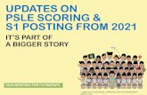 UPDATES ON PSLE SCORING & S1 POSTING FROM 2021 · MOTHER TONGUE MATHEMATICS SCIENCE AL3 AL2 AL1 AL2 PSLE SCORE: 8 Recap from 2016 6 ... Under the current PSLE grading system, Foundation