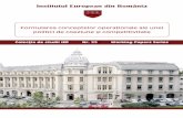 Institutul European din România · 2015-02-03 · Institutul European din România Formularea conceptelor operaţionale ale unei politici de coeziune şi competitivitate Autori: