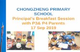 CHONGZHENG PRIMARY SCHOOL Principal Breakfast... · Eligibility for Higher Mother Tongue Language (HMTL) in ... 3rd 4th 5th 6th Recap from 2016 20 PSLE Score 7 8D 8M 8P 8 9D. ELIGIBILITY