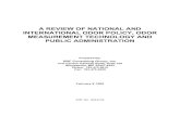A Review of National and International Odor Policy, Odor Measurement … · 2012-10-04 · A REVIEW OF NATIONAL AND INTERNATIONAL ODOR POLICY, ODOR MEASUREMENT TECHNOLOGY AND PUBLIC