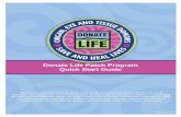 WV Donate Life Patch Program - Girl Scouts...information about organ, eye and tissue donation that you and your girls will need to pursue organ, eye and tissue donation advocacy. On