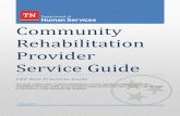 Community Rehabilitation Provider Service Guide · 10/1/2019  · Its purpose is to define available VR services, establish minimum ... Portal: 1.2. Provider Qualification Process