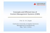 Concepts and Efficient Use of Content Management Systems (CMS) · Training Doc. CBT/WBT Plann. Install. Mount. Doc. Spare Part Catalog e-Business PIM Product Information Management