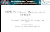 CIFS Protocol Extensions Update - Samba · CIFS Protocol Extensions Update Steve French CIFS maintainer and Senior Engineer IBM LTC Jeremy Allison Senior Engineer Samba 3/Novell.