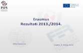 Erasmus Rezultati 2013./2014. · Kako odabrati predmete? Primjer: ... treba napisati molbu za upis praznog semestra/godine prodekanu za nastavu 23 . Potvrde o upisu u sljedeću akademsku