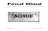 Postal Himalhimalaya.socanth.cam.ac.uk/.../postalhimal/...002.pdf · Postal Himal is a quarterly publication ofthe Nepal & Tibet Philatelic Study Circle. Membership sUbscriptions