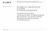 GAO-19-595, PUBLIC SERVICE LOAN FORGIVENESS: …The Public Service Loan Forgiveness (PSLF) program was established in 2007 and is intended to encourage individuals to enter and continue