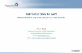 Introduction to MPI - SJTU · Introduction to MPI PavanBalaji% Computer)Scien.stand)Group)Leader) Argonne)Na.onal)Laboratory) ... Overview of New Features in MPI-3 ! Major"new"features"