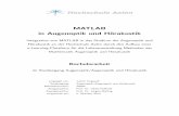 MATLAB in Augenoptik und H orakustik - bsz-bw.de · 2014-05-27 · Abstract Im Rahmen dieser Bachelorarbeit " MATLAB in Augenoptik und H orakustik\ wird eine Platt-form entwickelt,