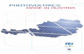 Photovoltaics - TPPV · 2011-06-01 · Photovoltaics made in austria 3 austrian Photovoltaic technology Platform In order to maintain the high level of attractiveness and competitiveness