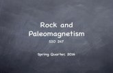 Rock and Paleomagnetism - University of California, San Diegomagician.ucsd.edu/SIO247/Lectures/Lecture01.pdf · • Download the ﬁle Tauxe_HW_1.ipynb from the class website (remove
