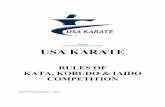 Member United States Olympic Committee USA KARATE · 2019-12-12 · 3 Age Categories for WKF Kata/USA KARATE Team Trial Competition: Cadet Individua All USA KARATE divisions, except