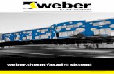 weber.therm fasadni sistemi · 2017-06-14 · Objekti, ki so grajeni iz masivne konstrukcije (npr. betonske, opečne), imajo sposobnost akumulacije toplote. Masivne konstrukcije so