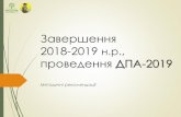 Завершення 2018-2019 н.р · 2019-02-15 · (рішення педради з урахуванням побажань учнів) українська мова, математика