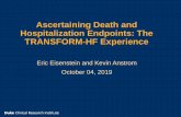 Ascertaining Death and Hospitalization Endpoints: The ... · SSA Death Master File Data sources: family members, funeral homes, financial institutions, postal authorities, states