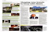 2018 landscape trends to keep with - psasir.upm.edu.mypsasir.upm.edu.my/id/eprint/64675/1/shaping new trends to keep with times.pdf · "Landscape architecture used to be about placing