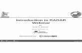 Introduction to RADAR Webinar - Eastern Optx, Inc. · 2016-02-17 · Eastern OptX Background A Veteran Owned Small Business Approved Suppler to the DoD and all Major Primes Operating