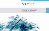 RICS professional guidance, Global Lessons learned...Lessons learned Effective from 1 May 2016 RICS guidance note, Global 1 rics.org International standards RICS is at the forefront