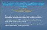 Joint Analysis of Clinical Trial and Observational Study ...hivforum.org/storage/documents/StatisticalEpidemiologyIssues/prentice final.pdfJoint Analysis of Clinical Trial and Observational