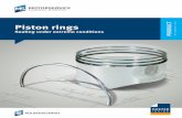 Piston rings - MS Motorservice...Piston rings Function and design Maintenance faults Dirt in the intake air Dirt that reaches the combustion chamber settles in the ring grooves where