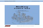 NoKey Force K03 - lascentrum.se · ©RCO AB 2014. Denna manual får inte reproduceras vare sig helt eller delvis i någon form utan skriftligt medgivande från copyrightägaren. ...