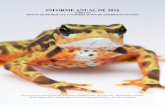 INFORME ANUAL DE 2016 - Amphibian Rescueamphibianrescue.org/amphibianwordpress/wp-content/... · 2019-01-02 · 2 META 1: Crear colonias de aseguranza de las especies de anfibios
