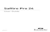 Saffire Pro 24 - Home | Focusrite · 2013-12-03 · 5 Introduction Thank you for purchasing Saffire PRO 24, one in a family of Focusrite professional multi-channel FireWire interfaces