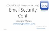 COMPSCI 316 (Network Security) Email Security · Cryptography and Network Security Forouzan For each MIME entity, generate a content encryption ... (Domain Name System) 9/25/2019