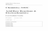 Chemistry 3102C Acid/Base Reactions & Electrochemistry · titration process as an excellent illustration of the difference between accuracy and precision. Students ... Teachers could