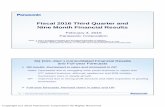 Fiscal 2016 Third Quarter and Nine Month Financial ResultsNotes: 1. This is an English translati on from the original presentation in Japanese. 2. In this presentation, “fiscal 2016”