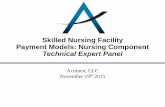 Skilled Nursing Facility Payment Models: Nursing Component ... · Skilled Nursing Facility Payment Models: Nursing Component Technical Expert Panel Acumen, LLC November 19th 2015.