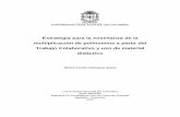 Estrategia para la enseñanza de la multiplicación de polinomios a · PDF file 2018-04-17 · intervención de la estrategia metodológica a través del trabajo colaborativo y por