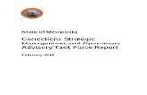Corrections Strategic Management and Operations Advisory Task Force Report · 2010-02-16 · The Corrections Strategic Management and Operations Advisory Task Force was created ...