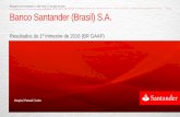 Presentación de PowerPoint - Santander Brasil...Avanços na tecnologia digital Melhora da qualidade de serviços refletida no ranking mensal de reclamações Banco de Atacado nº1