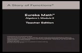A Story of Functions...ALGEBRA I Module 2: Descriptive Statistics M2Module Overview Summarize, represent, and interpret data on two categorical and quantitative variables. S-ID.B.5