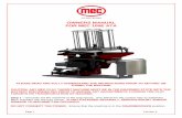 OWNERS MANUAL FOR MEC 100E ATA...Step 15 – Now that the machine is set to the correct ATA standards, carefully fully load the carousel with clays, removing any clays that show signs