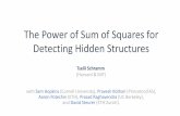 The Power of Sum of Squares for Detecting Hidden …2018.highlightsofalgorithms.org/speakers/invited/Schramm.pdfThe Power of Sum of Squares for Detecting Hidden Structures with Sam