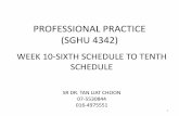 PROFESSIONAL PRACTICE (SGHU 4342) · 2019-01-29 · professional practice (sghu 4342) week 10-sixth schedule to tenth schedule sr dr.tan liat choon 07-5530844 016-4975551 1