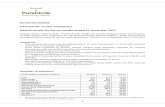 PureCircle Limited (“PureCircle” or the “Company”) Interim ... · 1 . PureCircle Limited (“PureCircle” or the “Company”) Interim results for the six months ended 31