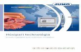 Húsipari technológia - Jumo Húsipari technológia JUMO IMAGO F3000 Folyamatszabályozó főző-, füstölő és klímaberendezésekhez Típus 700101 JUMO IMAGO 500 Többcsatornás